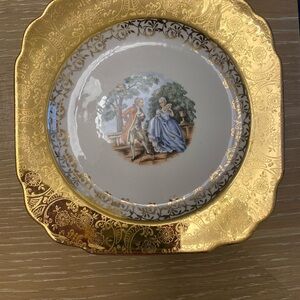Set of 8 Colonial small platters